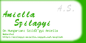 aniella szilagyi business card